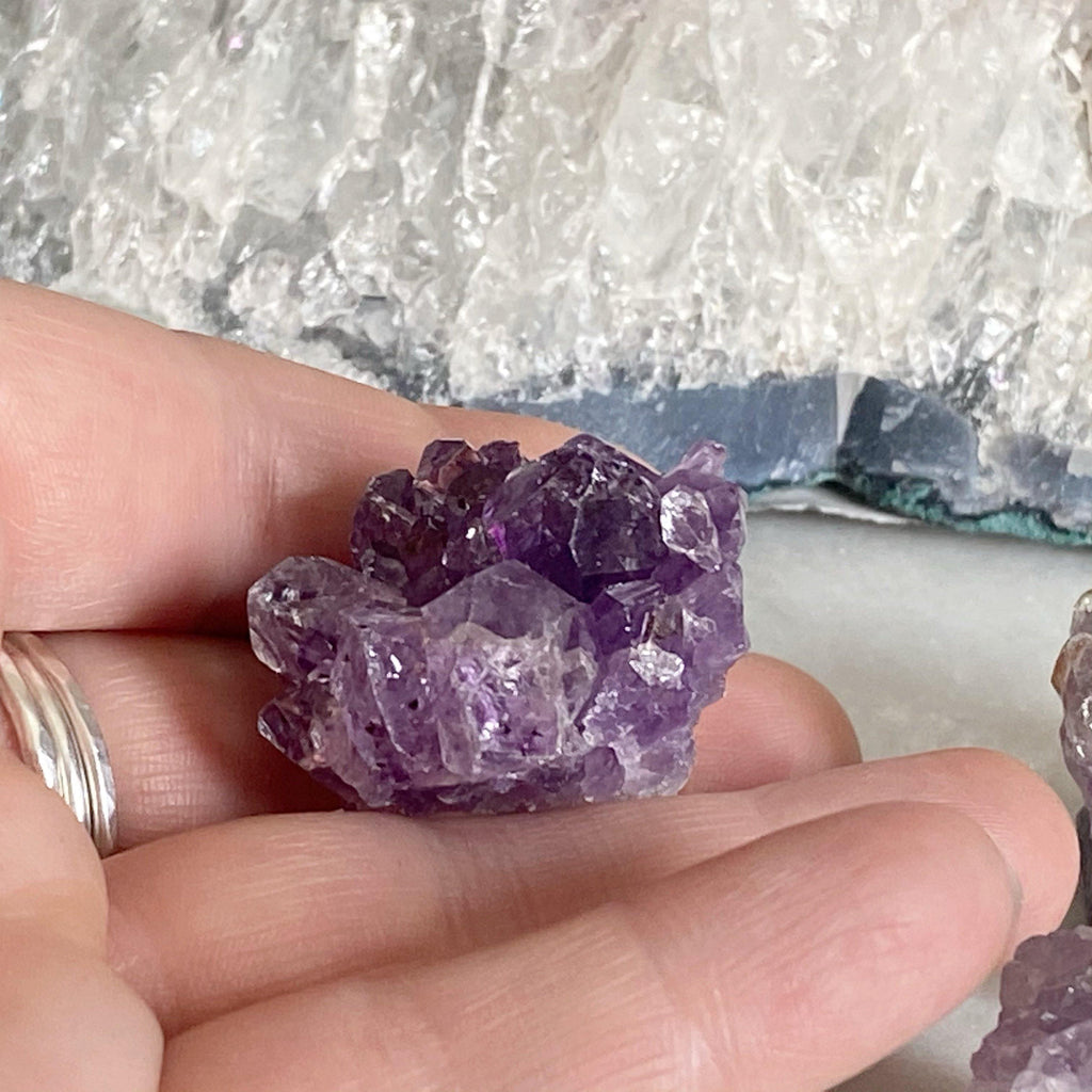 Amethyst Druzy Mini Cluster Piece | Earth and Elements Crystals