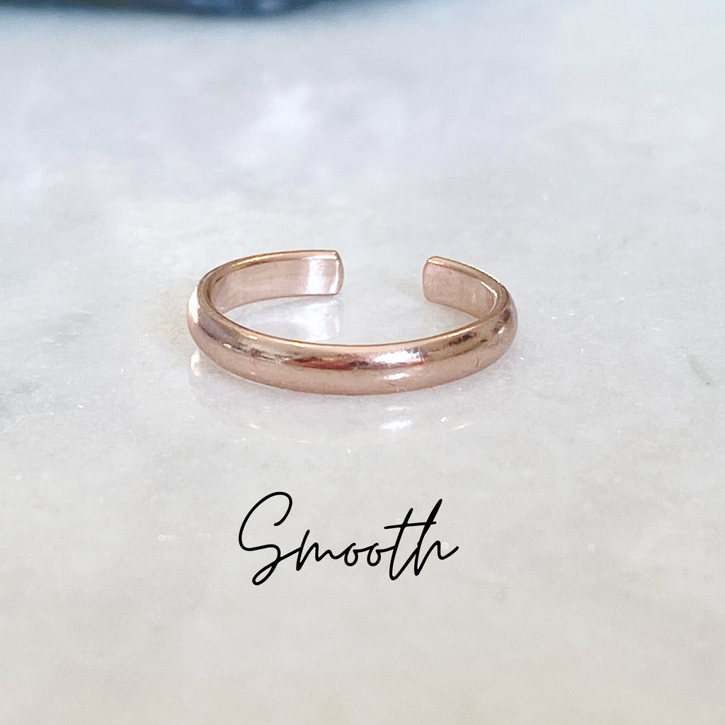 Smooth Rose Gold Toe Ring | Gold Filled jewellery UK