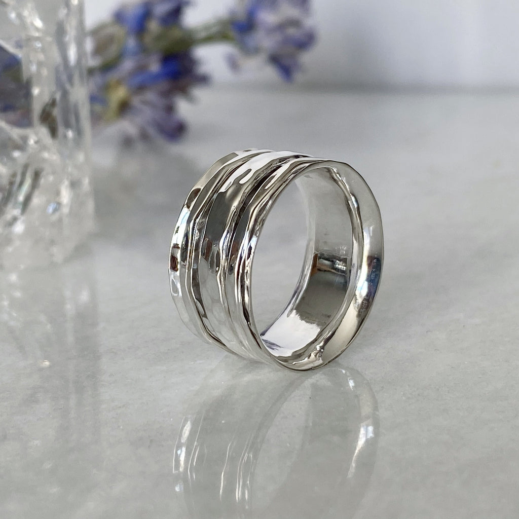 Sterling Silver Spinner Ring | Handmade Sterling silver spinning ring