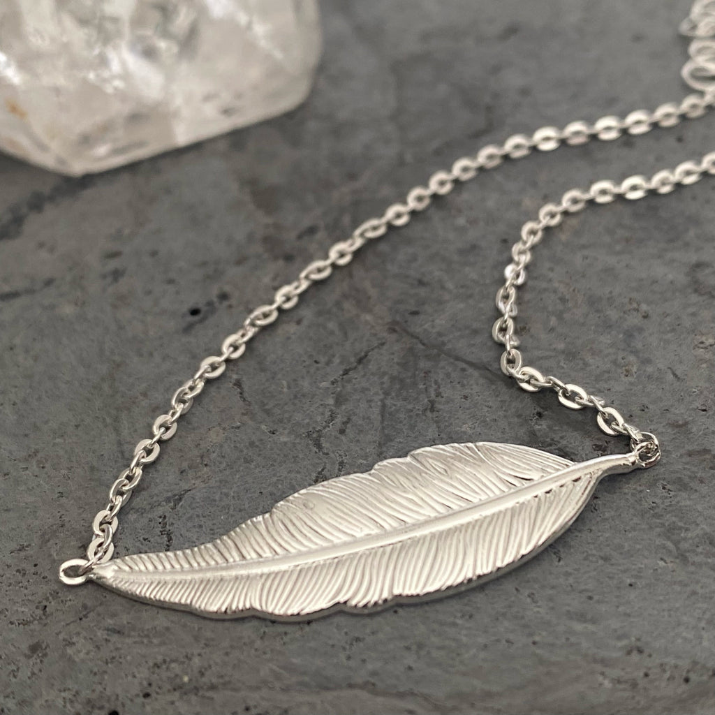 Sterling Silver Feather Anklet | Summer Festival Jewellery