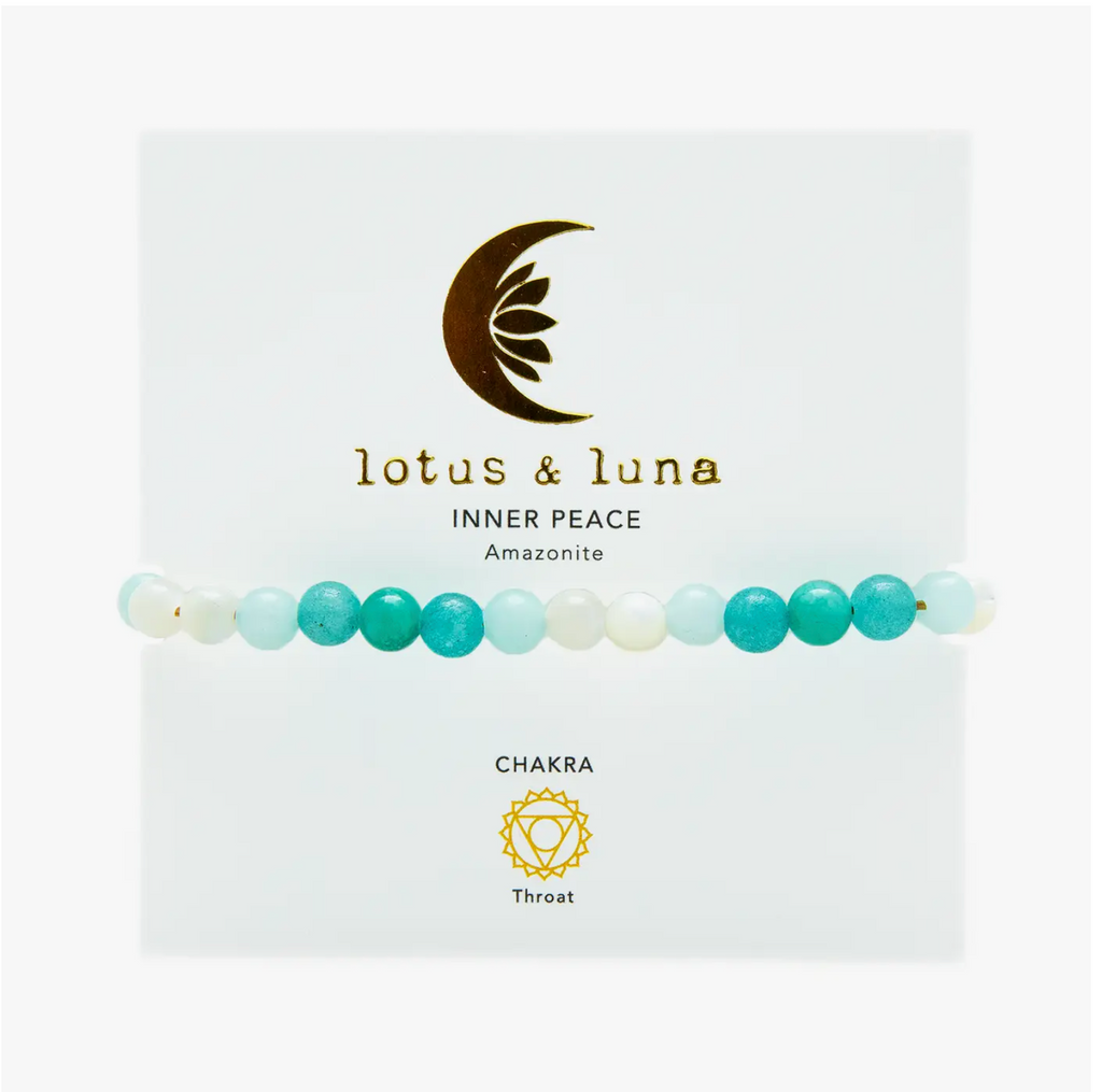 Inner peace Amazonite Healing Bracelet | Gemstone Beaded Bracelet