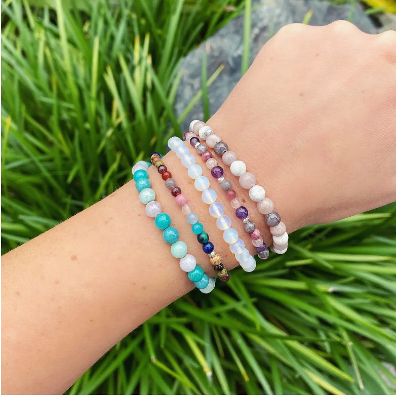 Inner peace Amazonite Healing Bracelet | Gemstone Beaded Bracelet