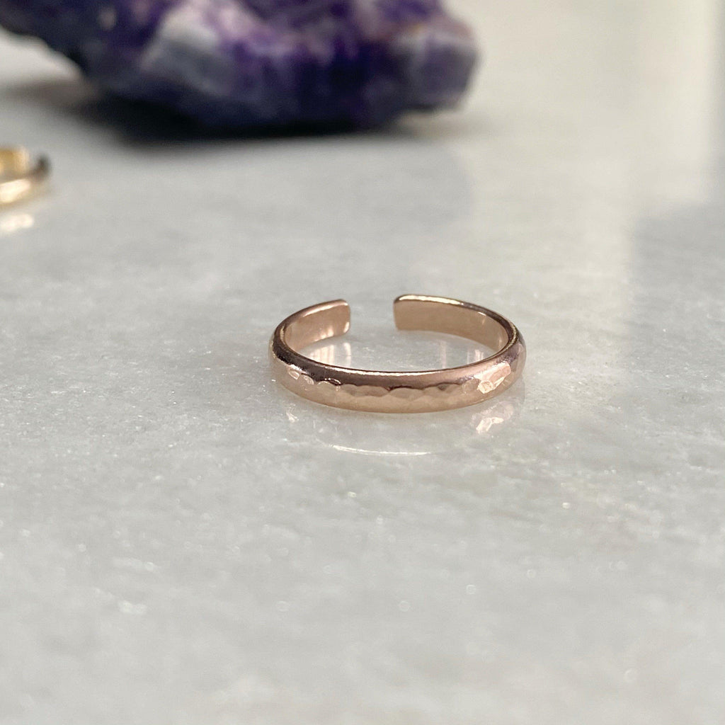 14K Filled Rose Gold Toe Ring