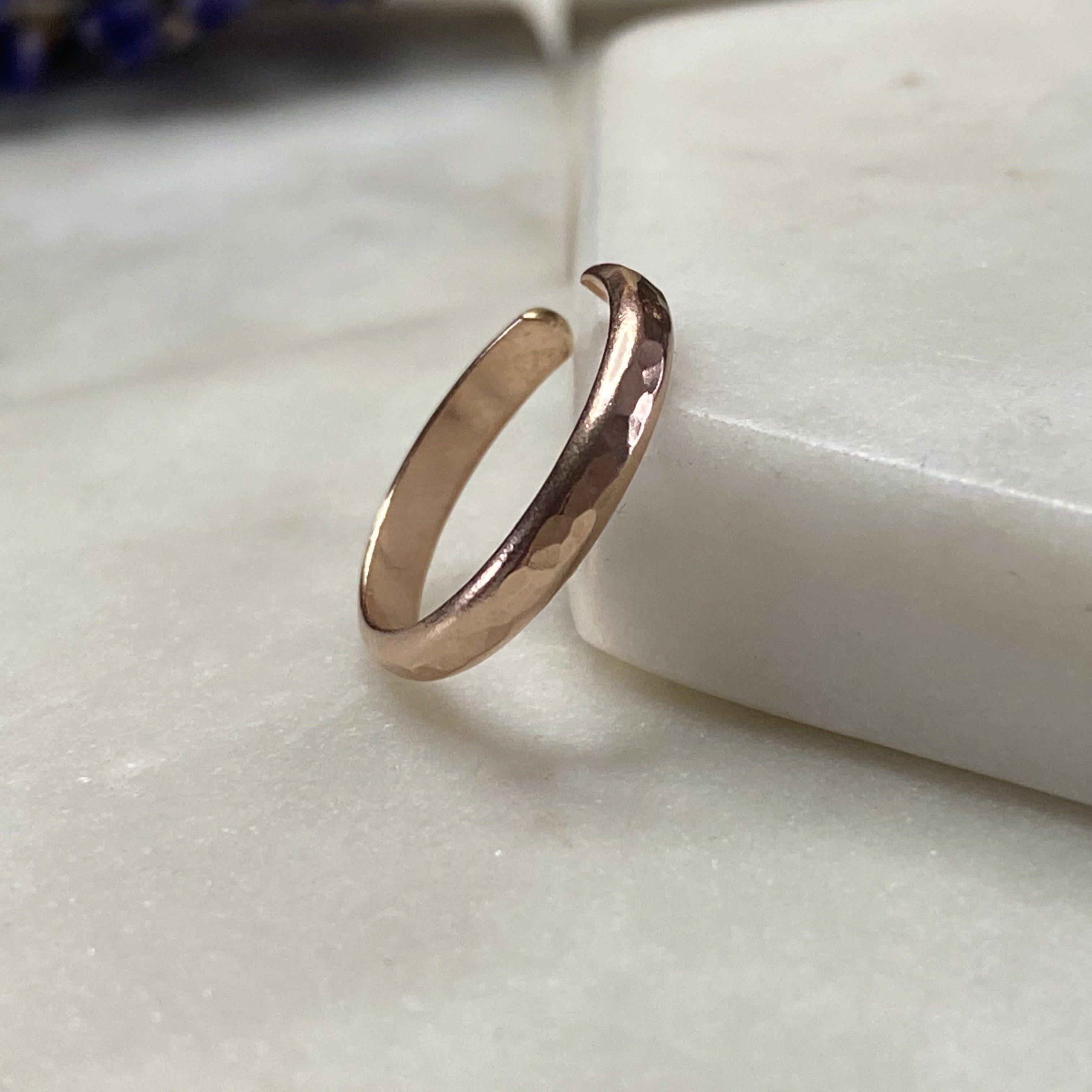 14k rose gold store toe ring