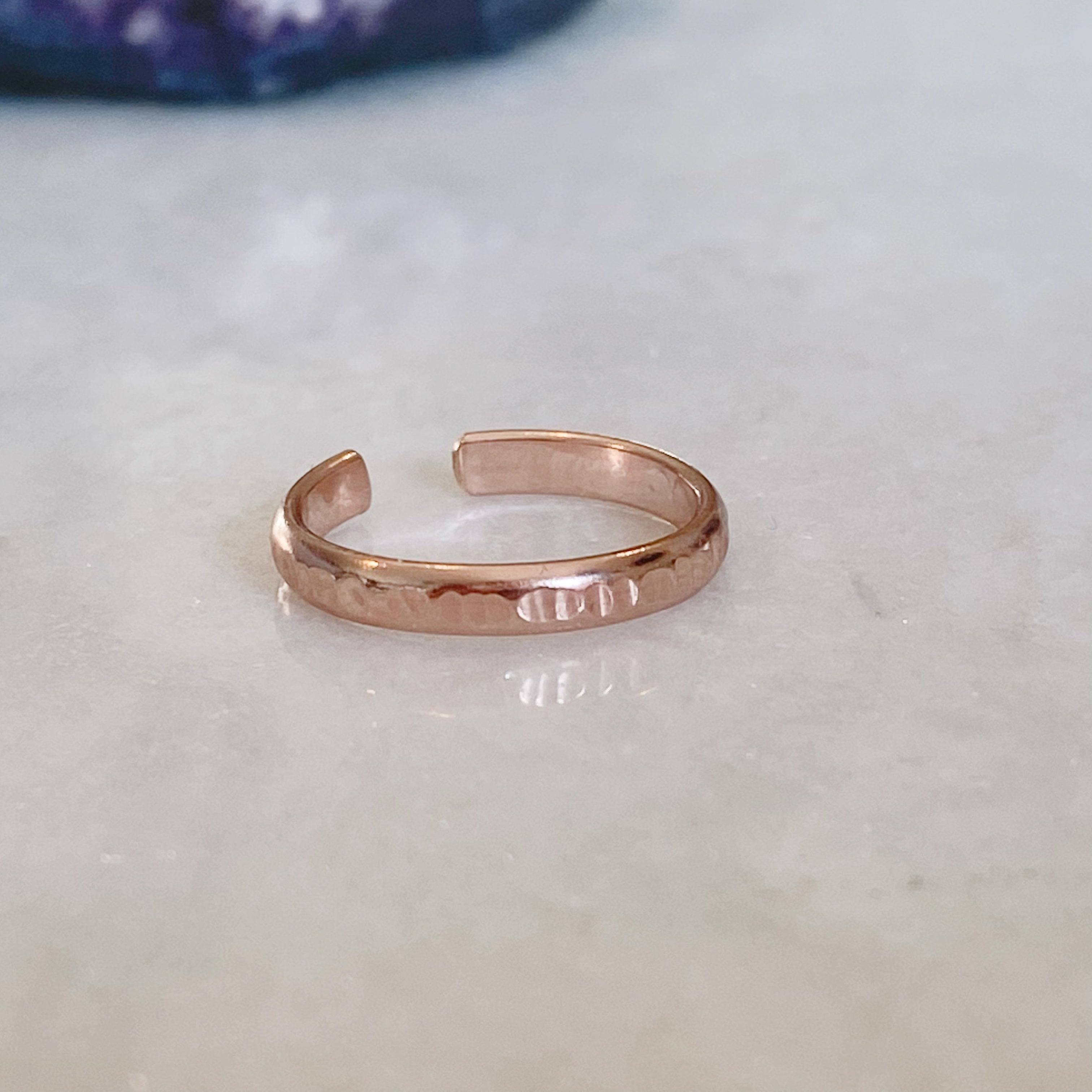 Rose Toe Rings Textured Rose Gold Toe Ring | Gold Filled Toe Rings