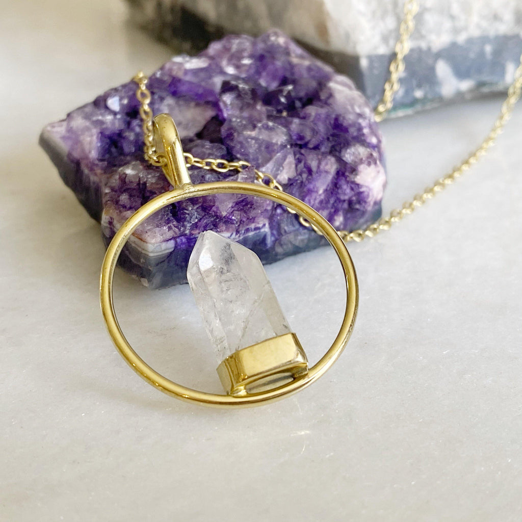 Sanctuary Crystal Point Necklace -NEW - Earth and Elements Jewellery