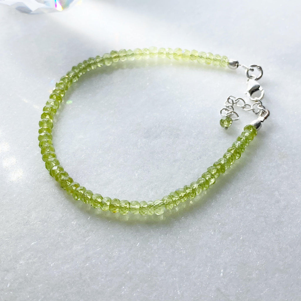 Gemstone Bracelet UK | Peridot (August Birthstone) Bracelet