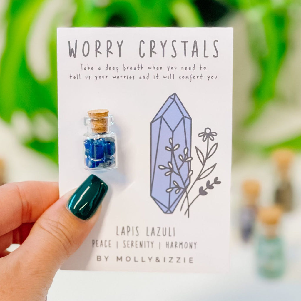 Lapis Lazuli Worry Crystals | Gemstone gift idea