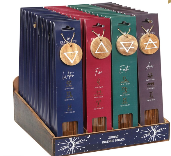 Four Elements, Zodiac Incense Sticks - Choose your Element