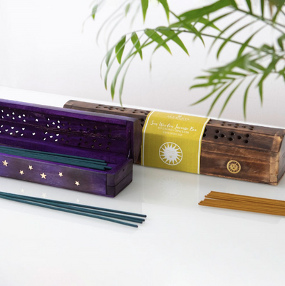Star Wooden Incense Box Set | Incense Sticks 