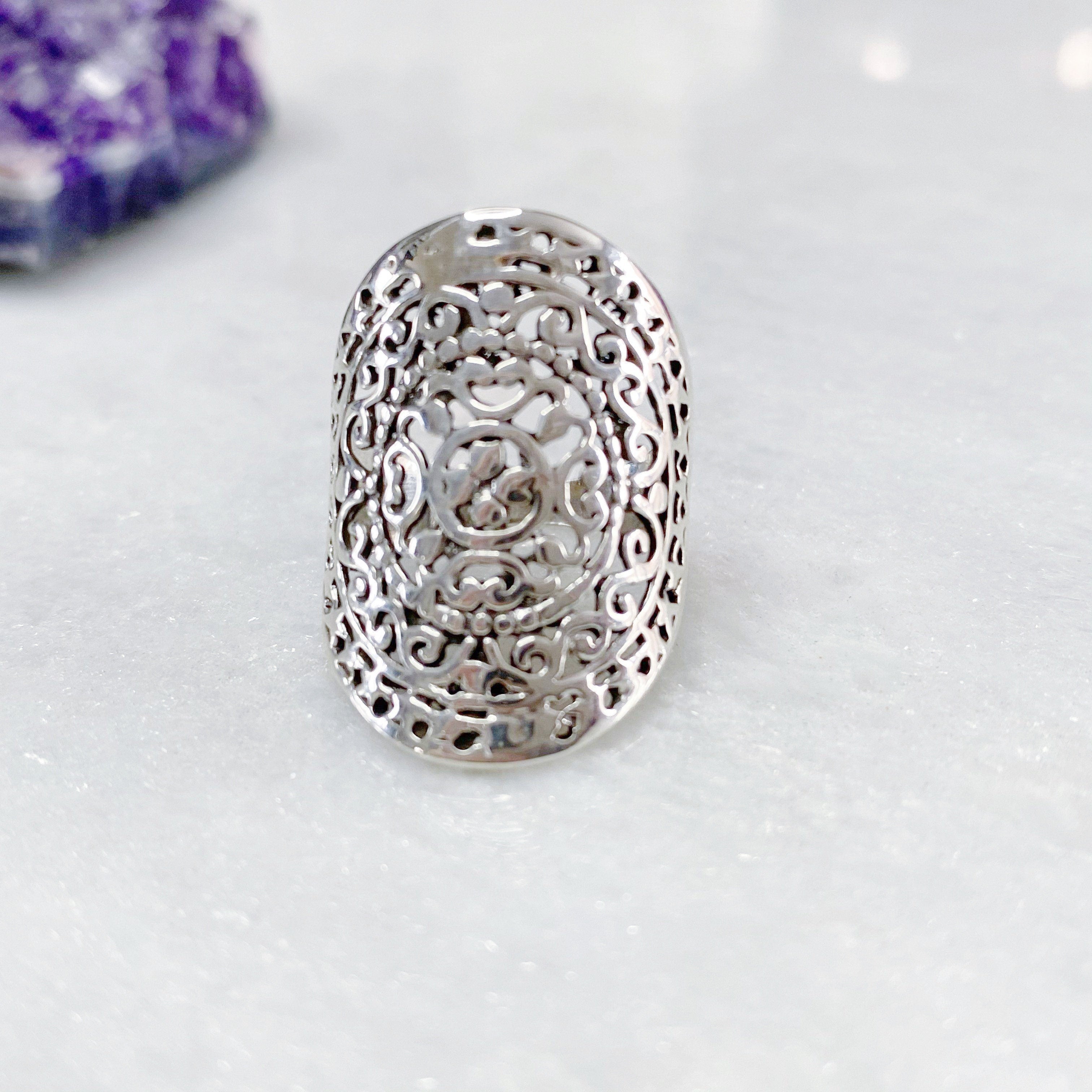Sterling silver sales rings boho