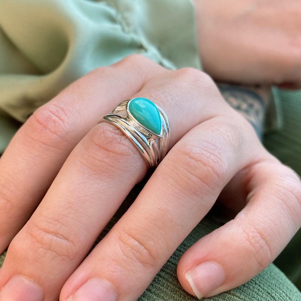 Original American Turquoise Ring | Sterling Silver turquoise rings