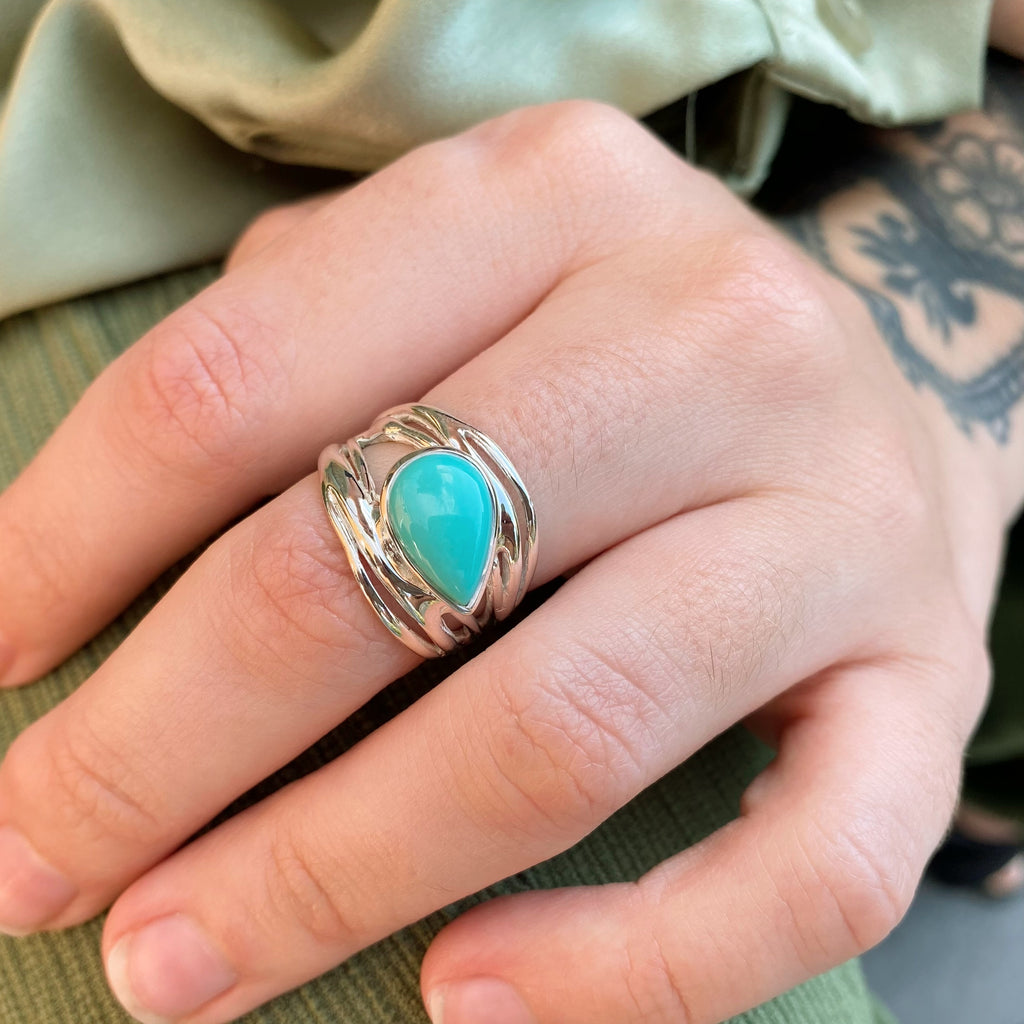 Original American Turquoise Ring | Sterling Silver turquoise rings