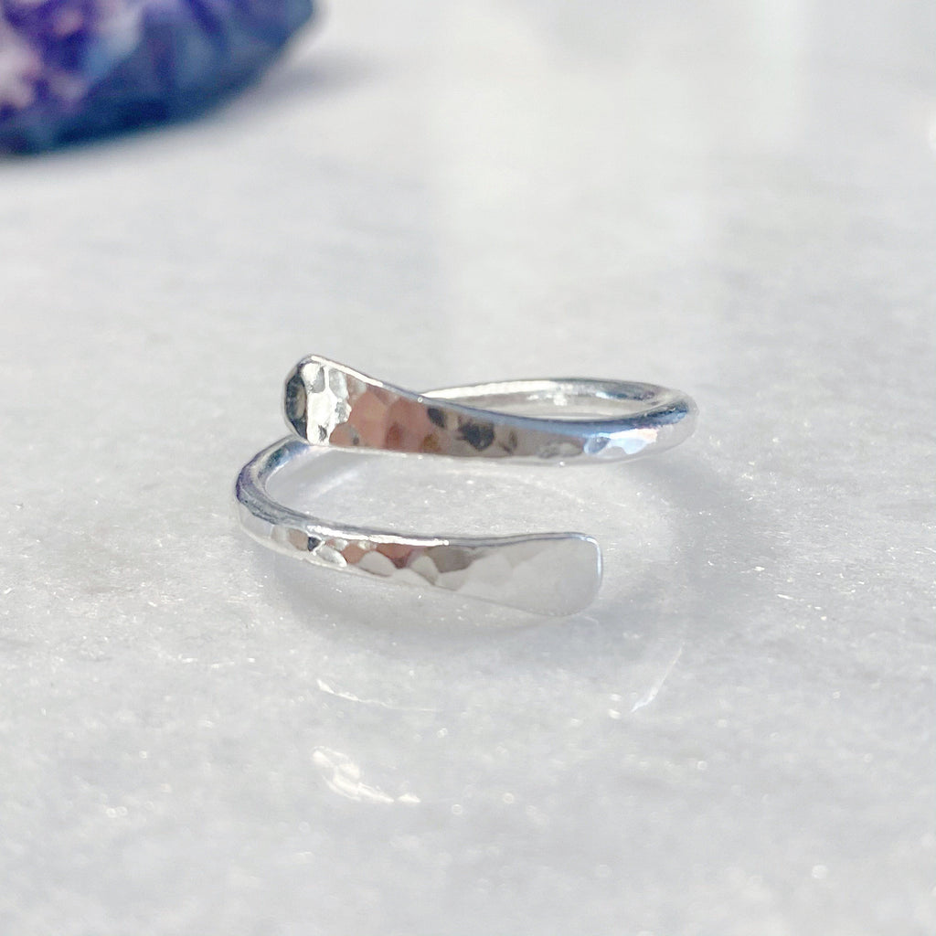 Adjustable Sterling Silver Thumb Ring | Handmade Silver Stacking Rings