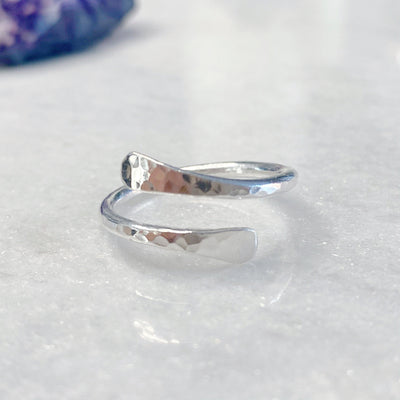 Adjustable Sterling Silver Thumb Ring | Handmade Silver Stacking Rings