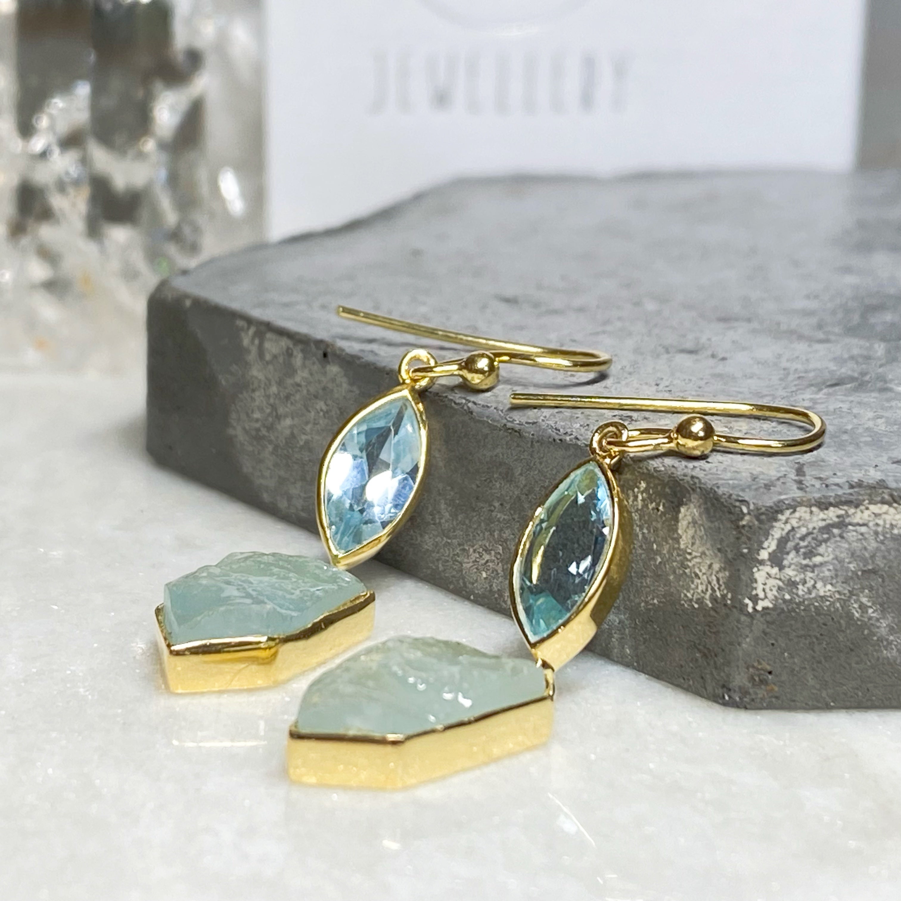 Aquamarine gemstone jewellery on sale
