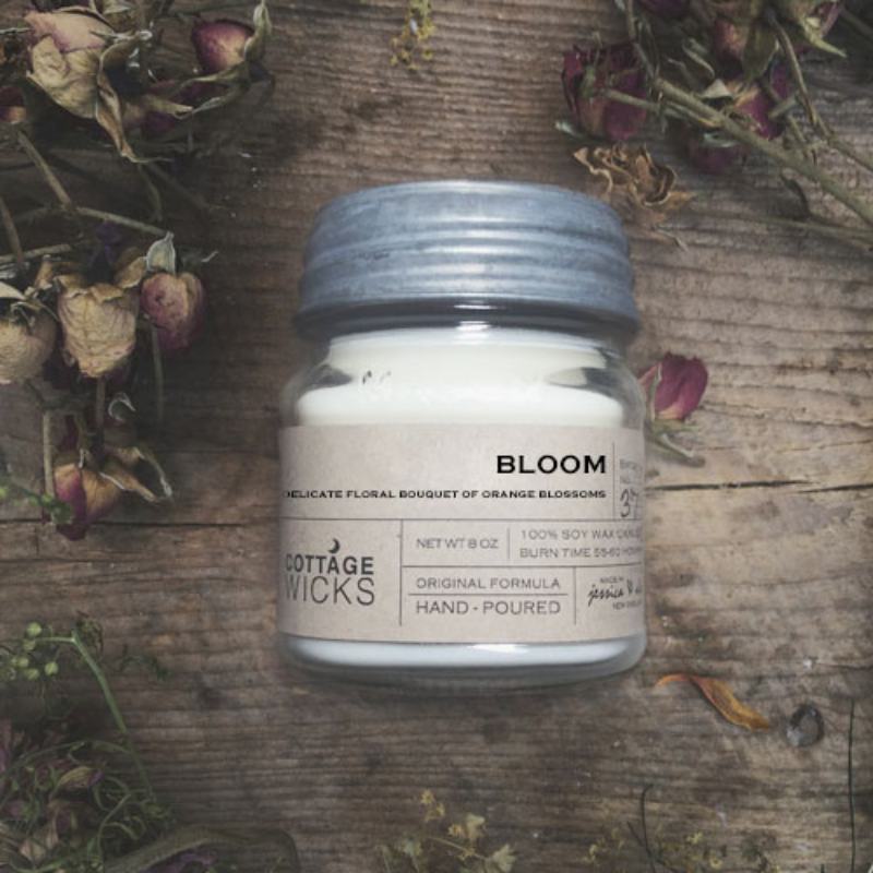Bloom Essential Oil Crystal Candle