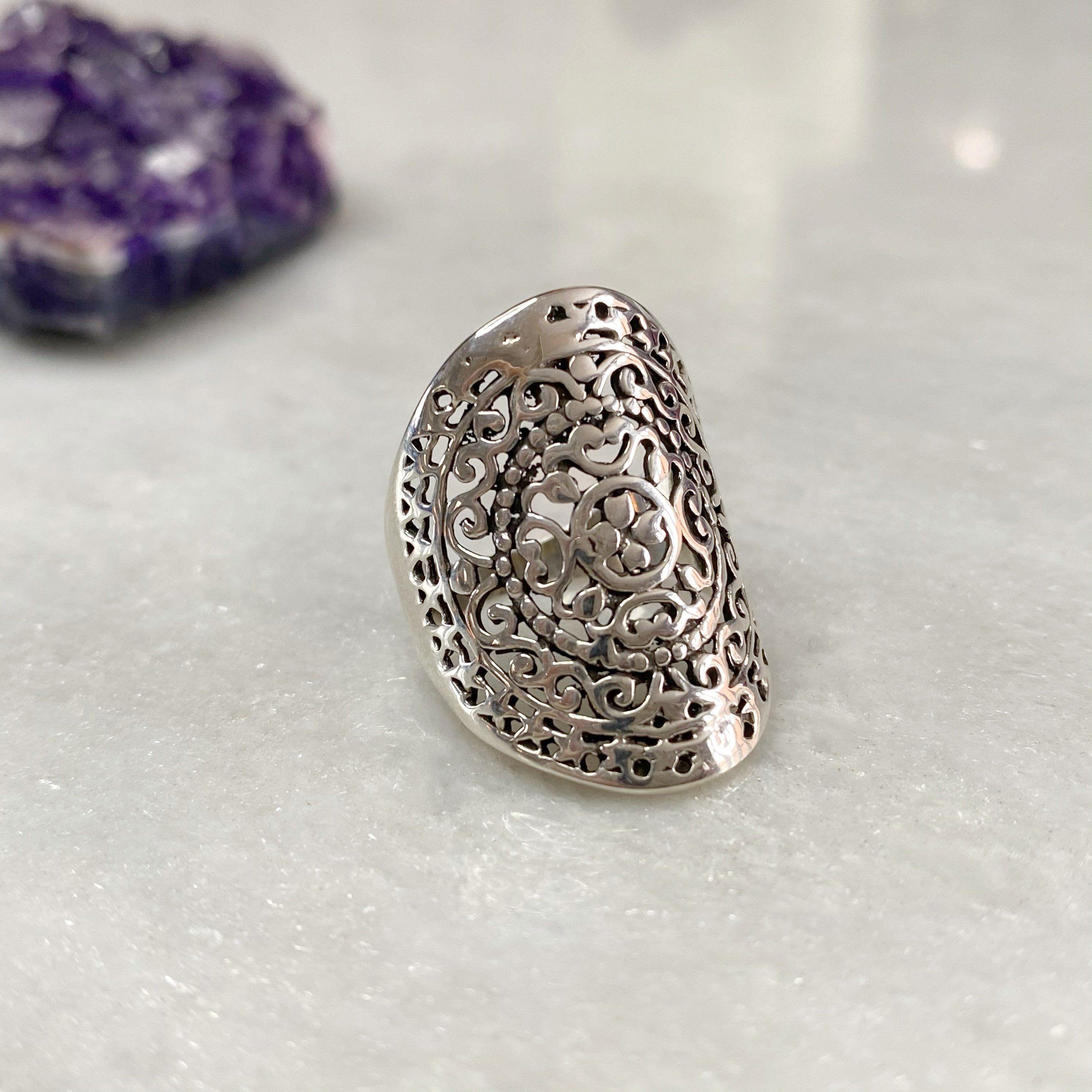 Boho sterling store silver rings