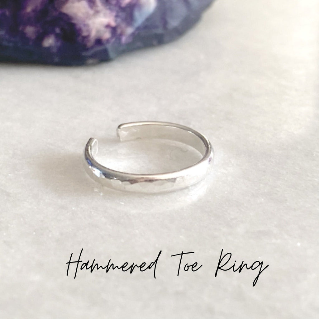 Handmade Simple Sterling Silver Toe Rings 