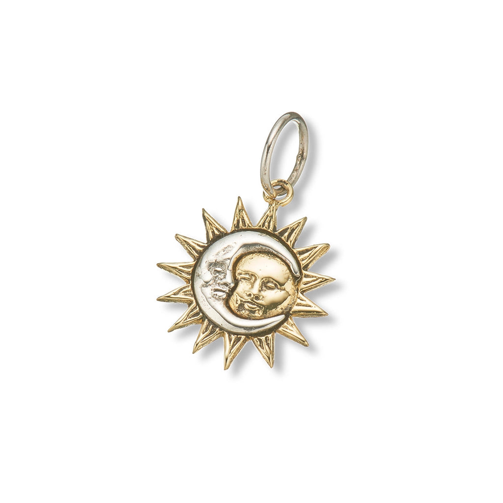 Moon And Sun Embrace Charm -Mix and Match Jewellery Charms