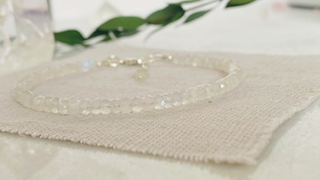 Gemstone Bracelets UK - Moonstone (June Birthstone) Jewellery