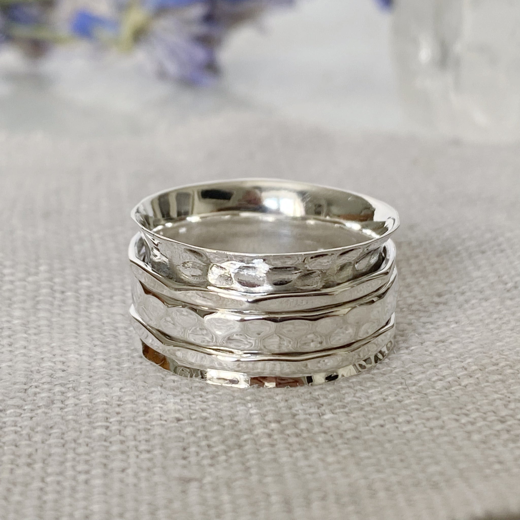 Sterling Silver Spinner Ring Handmade Sterling silver spinning ring
