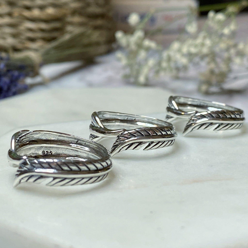 Silver Wrap Around Feather Ring