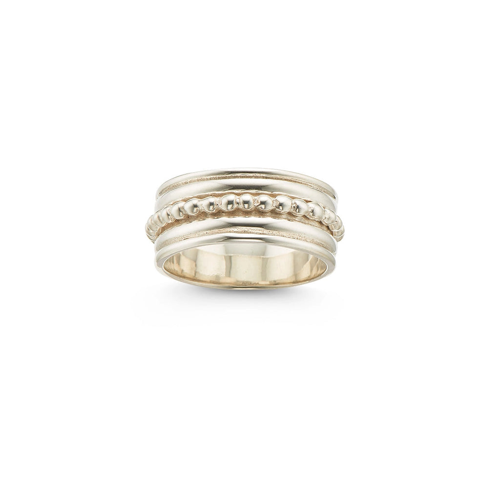 Intentions Meditation Spinner Ring | Silver anxiety rings uk