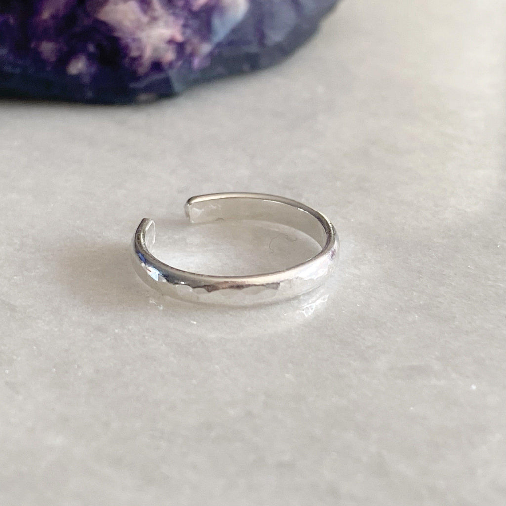 Simple Sterling Silver Toe Ring - Handmade