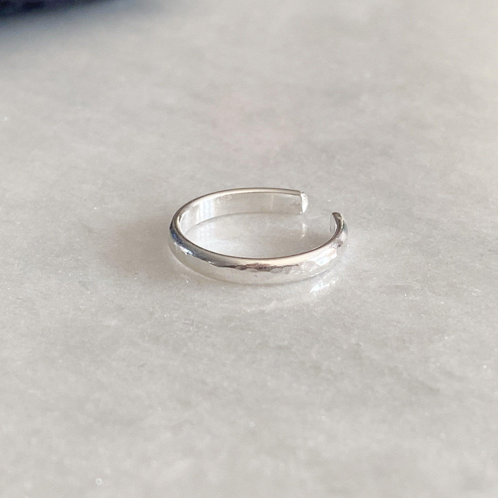 Simple Sterling Silver Toe Ring - Handmade