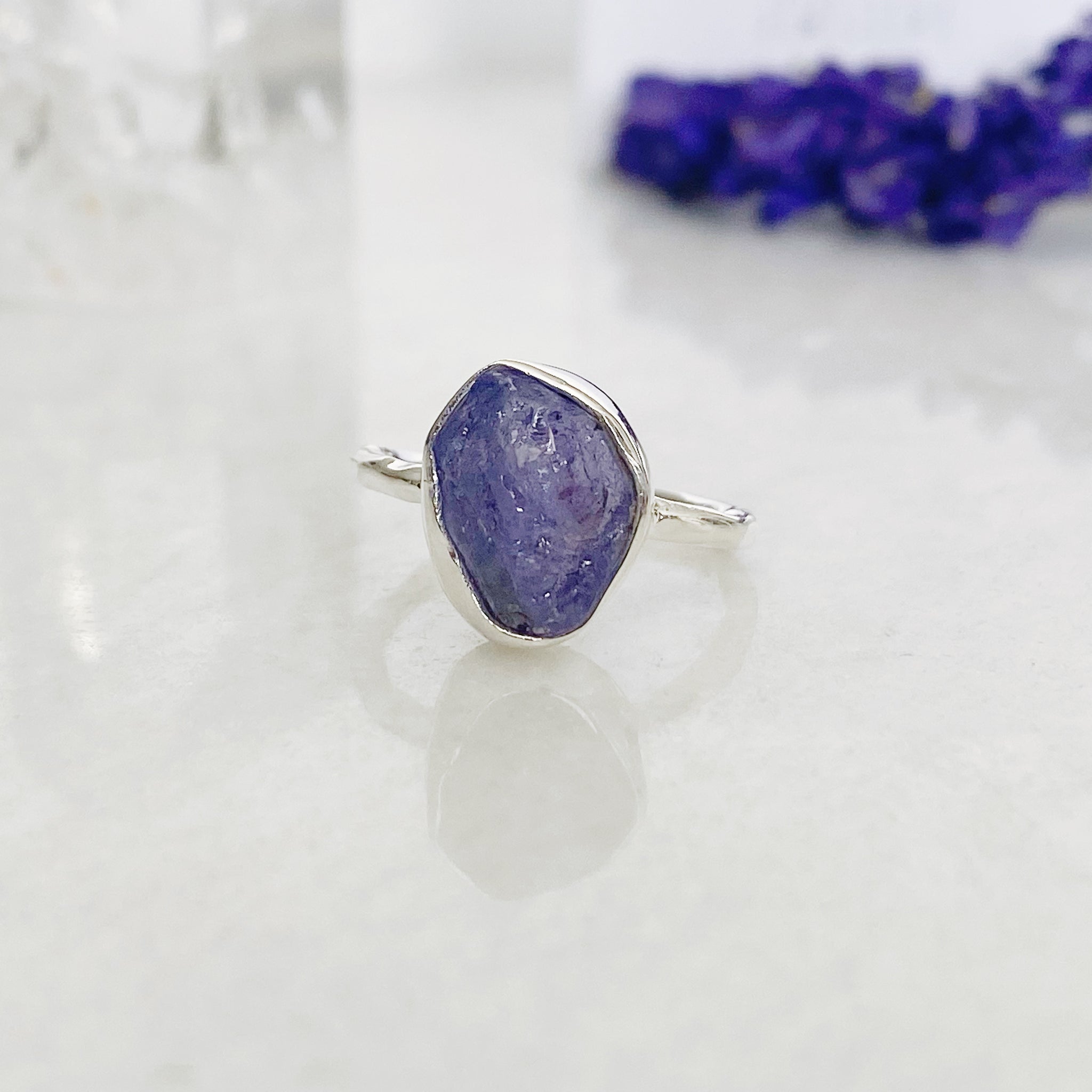 Natural Yellow Crystal Adjustable Ring - 20x15mm Oval Gemstone Silver Jewelry For Women & Men